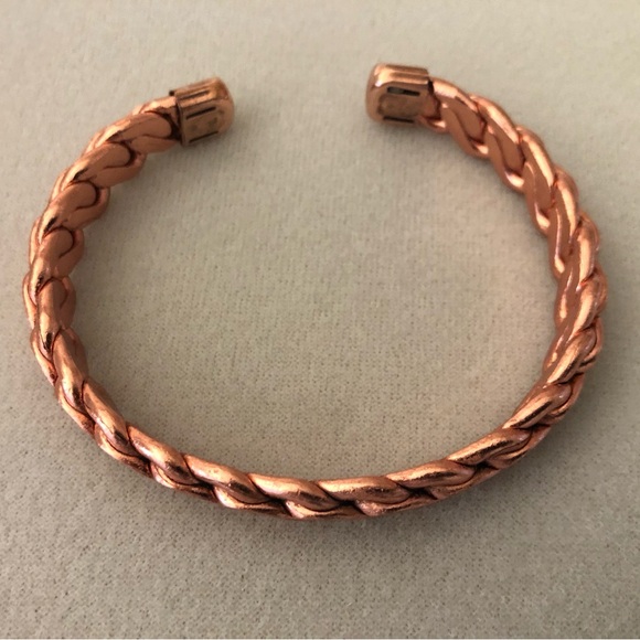 Pure Copper Bracelet Solid Classic Twist Design Copper Bracelet - Picture 10 of 11